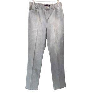 Gloria Vanderbilt Jeans Womens 6 Gray Amanda Straight Stretch Denim